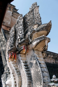 Nagas at Wat Chedi Luang